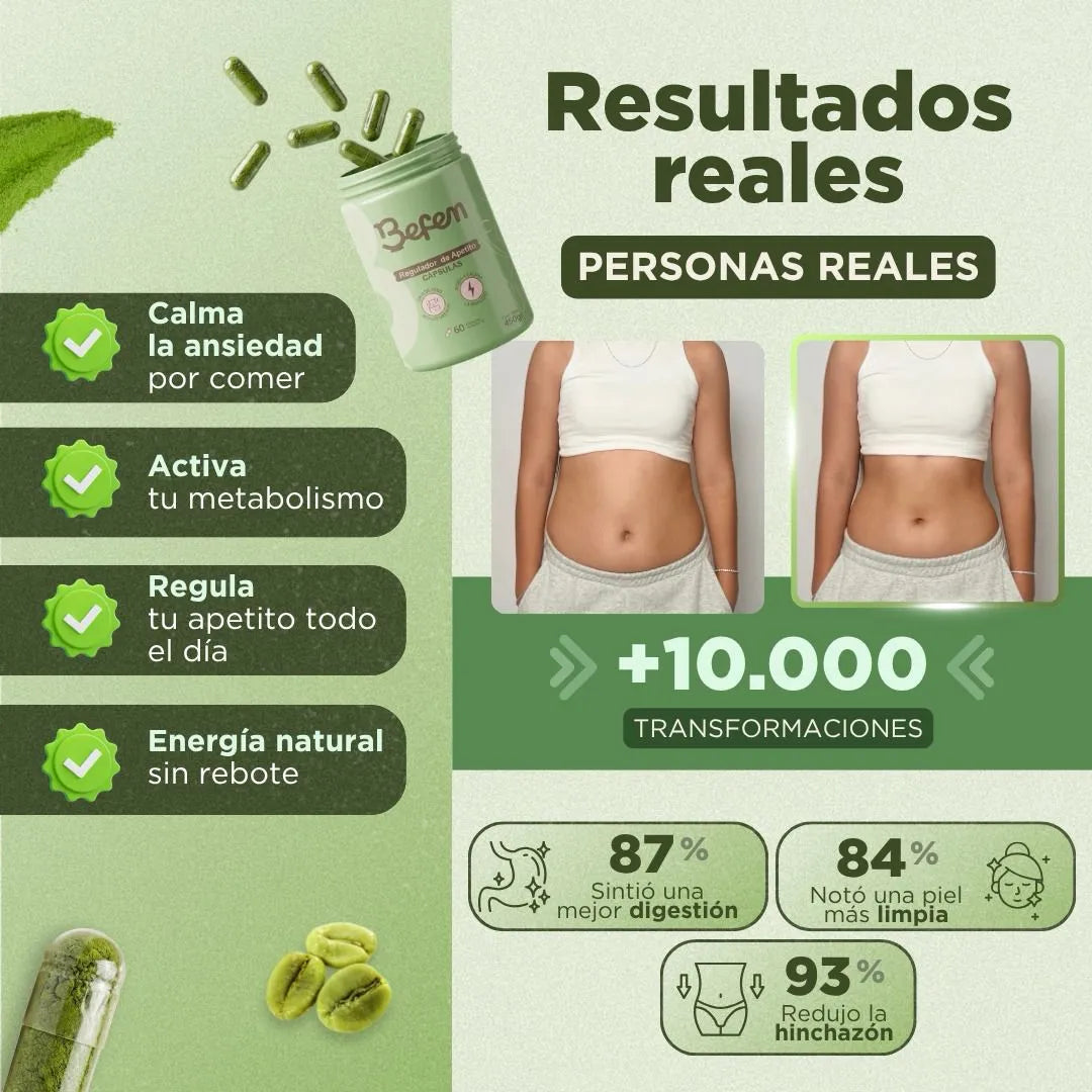 CÁPSULAS CUERPOFIT – REGULADOR DE APETITO